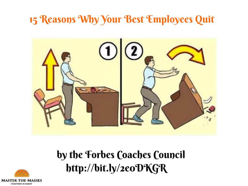 15 Reasons Why Your Top Employees Quit